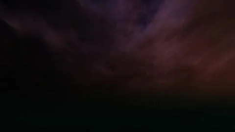 Dramatic storm clouds moving across dark night sky with intense lightning f.. Stock Footage 337388962
