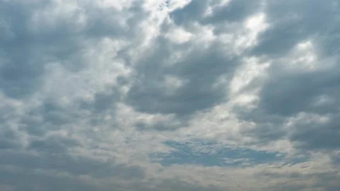 Dramatic Storm Clouds Moving Across The Sky During A Summer Afternoon Stock Footage 341996474
