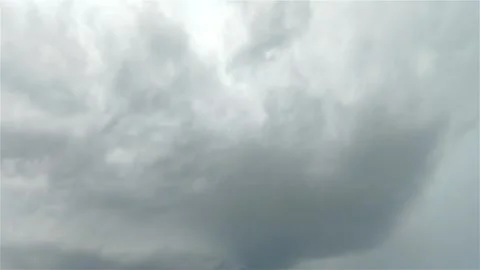 Dramatic Storm Clouds Moving Over Pistoia, Tuscany, Italy Stock Footage 345173457