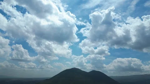 Dramatic Storm Clouds Opening to Blue Sky Timelapse Stock-Footage 334664207
