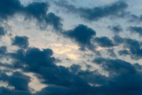 Dramatic storm clouds Stock Photos
