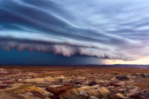 Dramatic storm clouds Foto stock