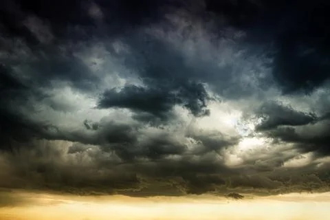 Dramatic Storm Clouds Foto stock