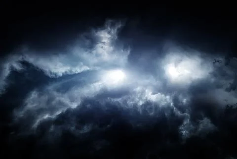 Dramatic Storm Clouds Foto stock