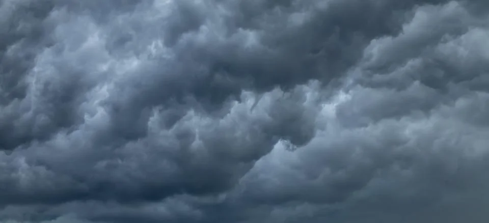 Dramatic storm clouds in the sky Stock Photos