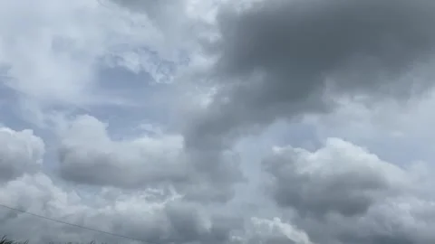Dramatic Storm Clouds Time-Lapse in the Sky Stock Footage 300939703