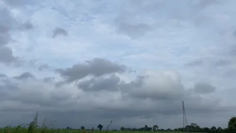 Dramatic Storm Clouds Time-Lapse in the Sky Stock Footage 300939914