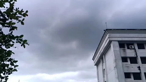 Dramatic Storm Clouds Timelapse | Overcast Weather &amp; Dramatic Sky 4K Stock Footage 340646276