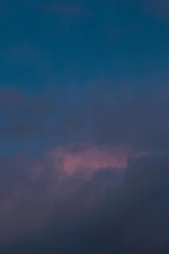 Dramatic Storm Clouds at Twilight Stock Photos