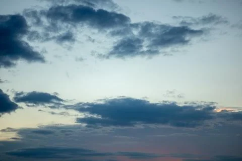 Dramatic Storm Clouds at Twilight Stock Photos