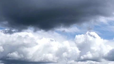 Dramatic stormy clouds during a summer day. Stock Footage 130557776