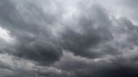 Dramatic Stormy Clouds Passing Timelapse Sequence Stock Footage 78596482