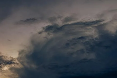 Dramatic Stormy Sky with Ominous Clouds Stock Photos
