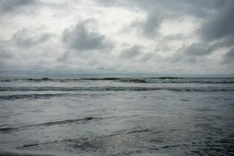 A Dramatic Stormy Sky Over the Ocean Stock Photos