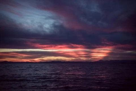 Dramatic, stormy sky. Stock Photos