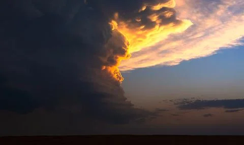A dramatic, stormy sky Stock Photos