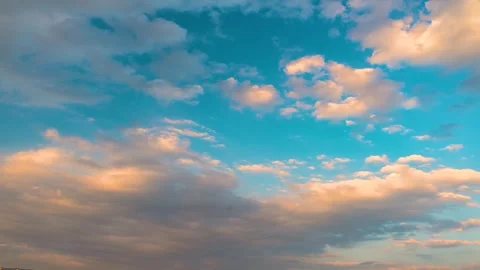 Dramatic Summer Sea of Clouds with Vivid Red Sky at Sunset Over Mountains Stock Footage 341870373