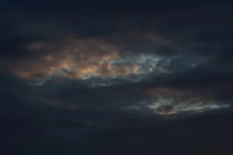 Dramatic summer sunset Stock Photos