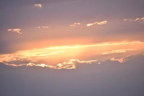 Dramatic sunrise in a abstract nature background. Stock Photos