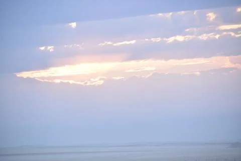 Dramatic sunrise in a abstract nature background. Stock Photos