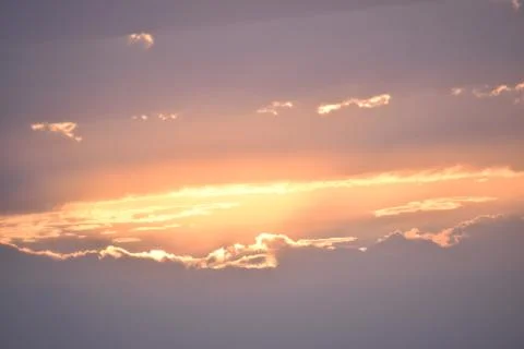 Dramatic sunrise in a abstract nature background. Stock Photos