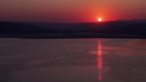 Dramatic Sunrise Hyperlapse over China High Mounta Stock Footage 332256476