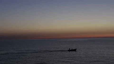 Dramatic sunrise over the sea Stock Footage 141215641