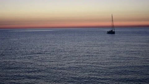 Dramatic sunrise over the sea Stock Footage 141217167