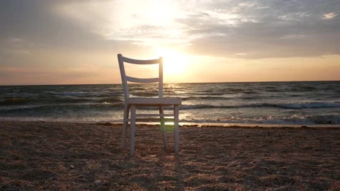 Dramatic sunrise over the sea Stock Footage 143782808
