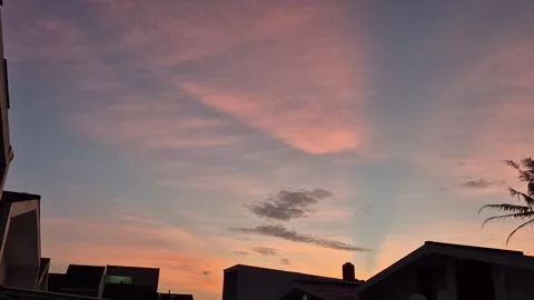 Dramatic sunrise sky Video stock 333421678