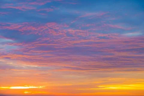 Dramatic Sunrise, Sunset Sky Stock Photos