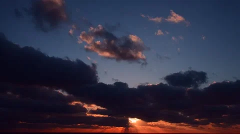 Dramatic sunrise Time Lapse Vídeo Stock 46017696
