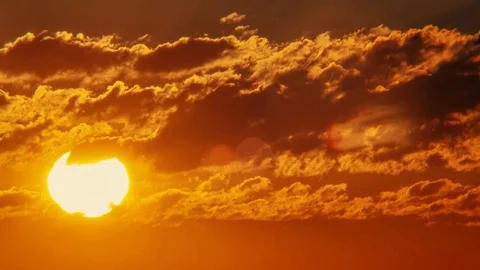 Dramatic Sunrise Timelapse Stock Footage 96469181