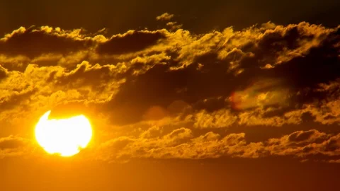 Dramatic Sunrise Timelapse Stock Footage 96500598