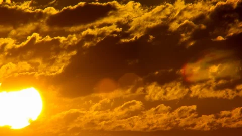 Dramatic Sunrise Timelapse Stock Footage 96501449