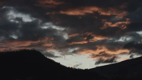 DRAMATIC SUNSET 4K Stock Footage 127671201
