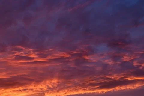 Dramatic sunset and sunrise sky. Foto stock