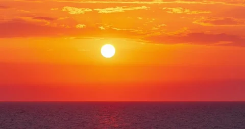 Dramatic sunset at the Black Sea, time-lapse 4k 60fps footage Stock Footage 141623585