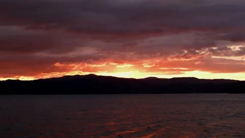 Dramatic sunset clouds Stock Footage 149649292