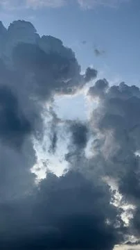 Dramatic sunset clouds Stock Photos