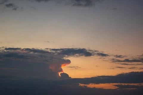 Dramatic Sunset Clouds Foto stock