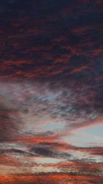Dramatic Sunset Clouds in the Sky Stock Photos