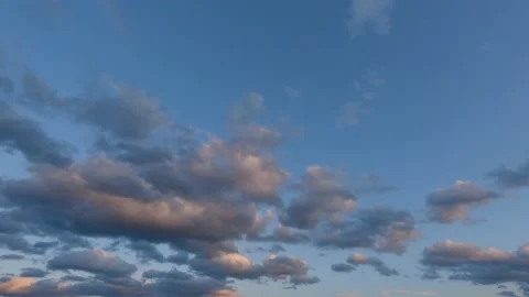 Dramatic sunset clouds time lapse wide lens California Stock Footage 154003754