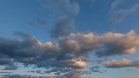 Dramatic sunset clouds time lapse wide lens California Stock Footage 154003777