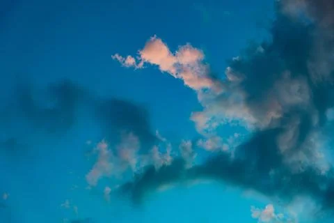 Dramatic Sunset Clouds with Vibrant Colors Stock Photos