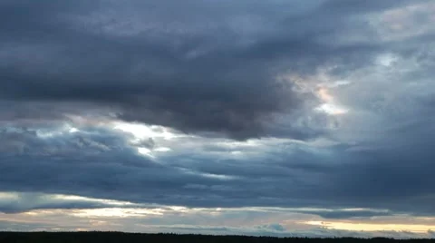 Dramatic sunset cloudscape 스톡 동영상 8678514