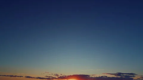 Dramatic Sunset Cloudy Sky Background. Sunset Sky In Evening. Gradient Color. Stock Footage 264960785