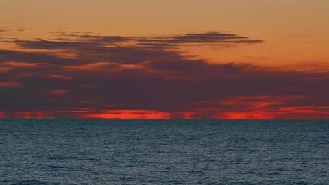 Dramatic Sunset Cloudy Sky Background. Sunset Sky In Evening. Gradient Color Stock Photos