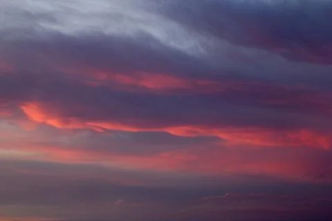 Dramatic sunset cloudy sky natural backdrop Stock Photos