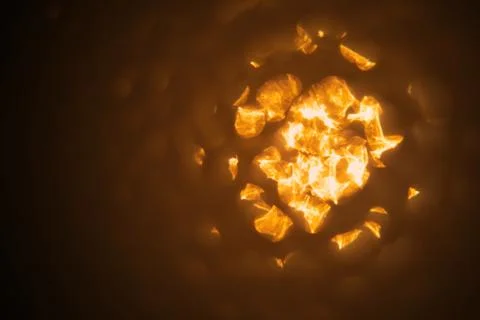 Dramatic sunset flares bokeh background Foto stock